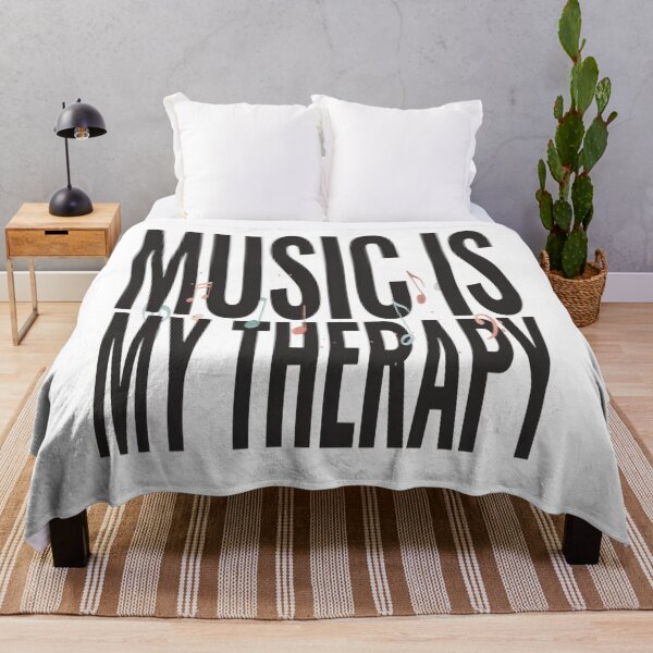 Item preview, Music Is My Therapy – Bold Motivational Music Design designed and sold by Midnight Veil Designs.