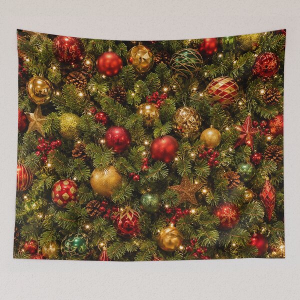 Item preview, Decorated Christmas Tree Texture | Festive Holiday Pattern designed and sold by GSizzle1.