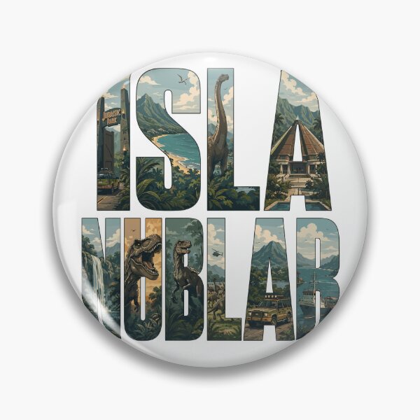 Item preview, Isla Nublar Vintage Travel Poster | Retro Dinosaur Adventure Island designed and sold by Coldink.