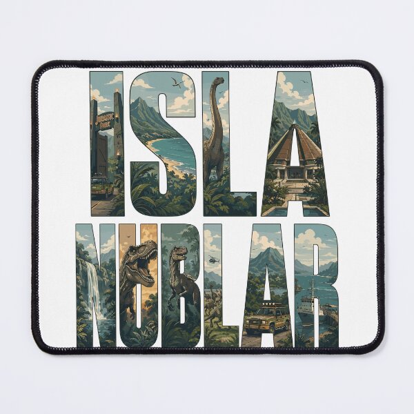 Item preview, Isla Nublar Vintage Travel Poster | Retro Dinosaur Adventure Island designed and sold by Coldink.