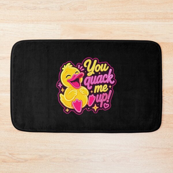 Item preview, You Quack Me Up – Neon Duck Pun Sticker designed and sold by Cerys-GS.