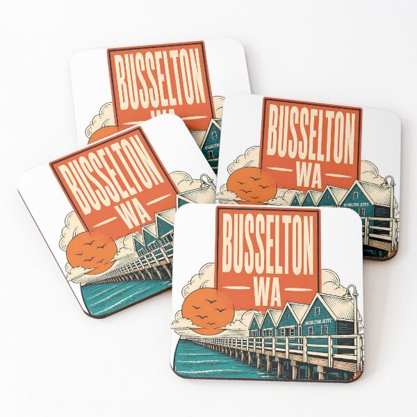 Item preview, Busselton Western Australia Vintage Travel Poster designed and sold by TravelersGems.