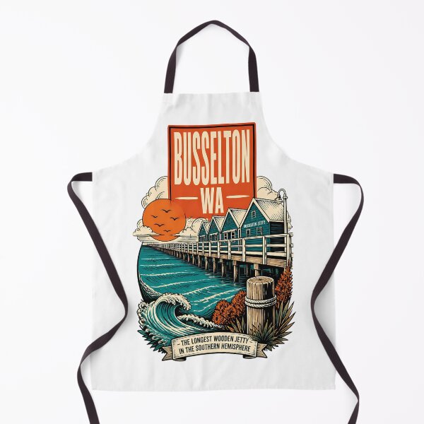 Item preview, Busselton Western Australia Vintage Travel Poster designed and sold by TravelersGems.