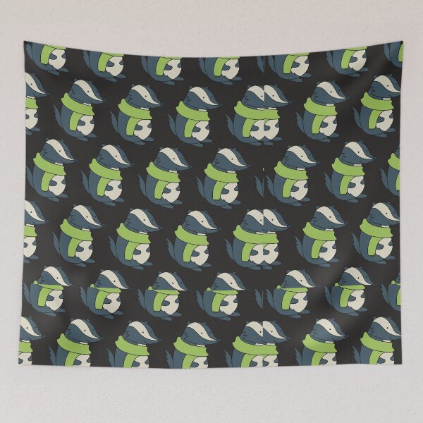 Item preview, Cozy Winter Badger Pattern designed and sold by manojbalan1968.