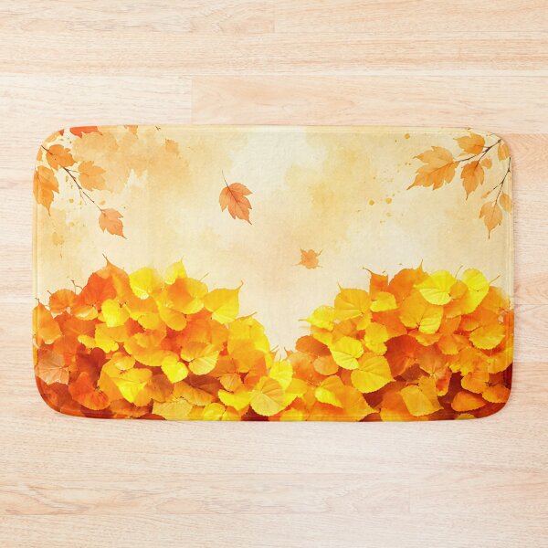 Item preview, Hearts 51 - Golden Autumn Leaves Watercolor Heart Art designed and sold by NikaNavi.