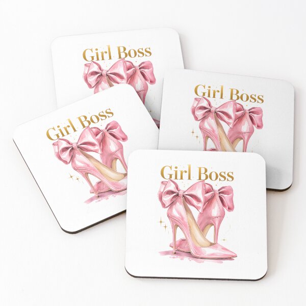 Item preview, Girl Boss Pink High Heels Ribbon Bow designed and sold by Autumnn01.