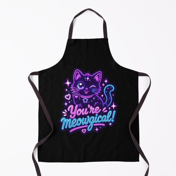 Item preview, Meowgical Cat – Neon Pun Sticker designed and sold by Cerys-GS.