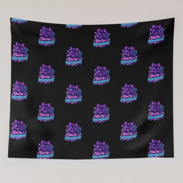 Item preview, Meowgical Cat – Neon Pun Sticker designed and sold by Cerys-GS.