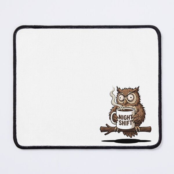 Item preview, Funny Night Shift Owl Drinking Coffee Mug designed and sold by Rare By Hero.