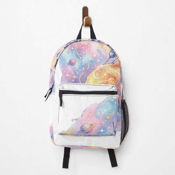 Item preview, Astronaut Riding a Magical Koi Fish Through Space Watercolor Art designed and sold by RoyArt0.