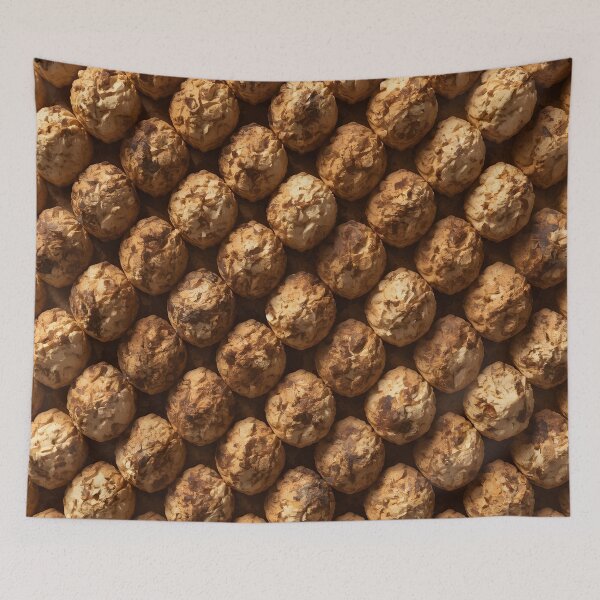 Item preview, The Truffle Lattice – Abstract Organic 3D Texture Art Print designed and sold by Rewolucja.