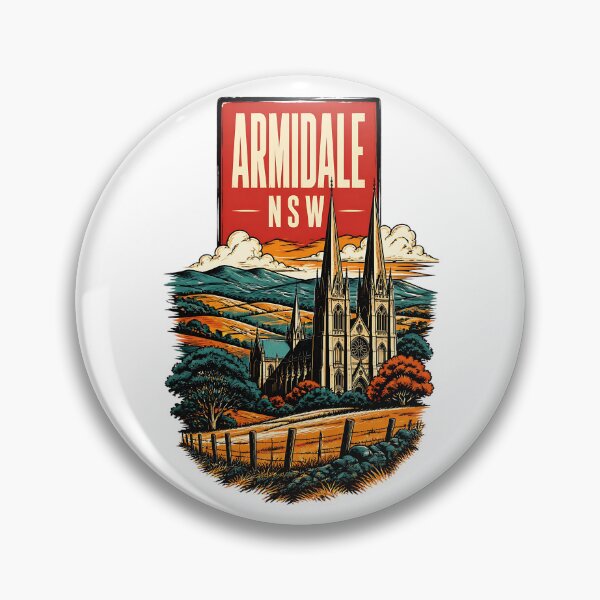Item preview, Armidale New South Wales Australia Vintage Travel Poster designed and sold by TravelersGems.
