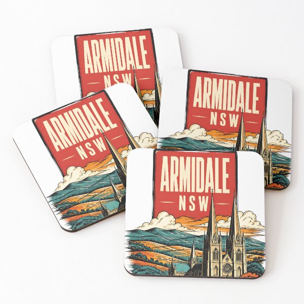 Item preview, Armidale New South Wales Australia Vintage Travel Poster designed and sold by TravelersGems.