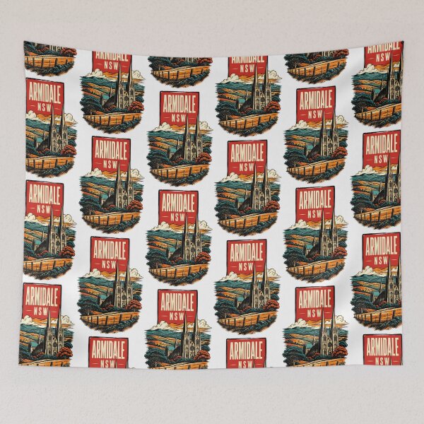 Item preview, Armidale New South Wales Australia Vintage Travel Poster designed and sold by TravelersGems.