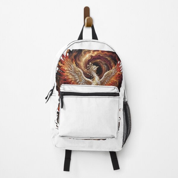 Item preview, Majestic Phoenix Rising in Flames Aesthetic Art | Luxury White & Gold designed and sold by Zelis craft.