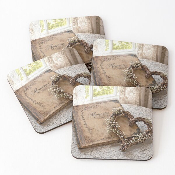 Item preview, Grapevine Heart on a Vintage Scrapbook designed and sold by Maria Dryfhout.