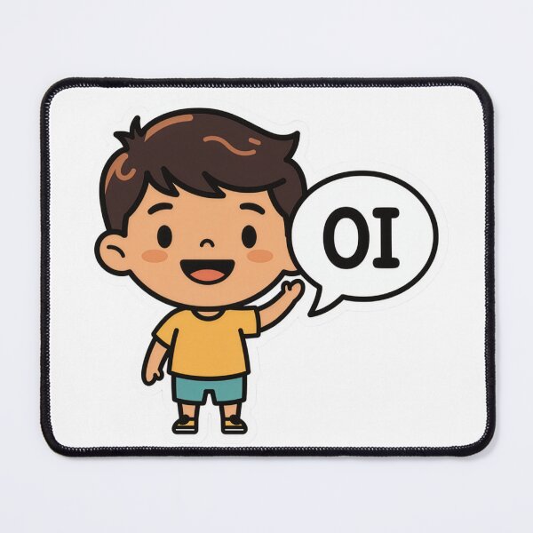Item preview, Oi Cute Cartoon Boy Waving Hello designed and sold by a575642903.