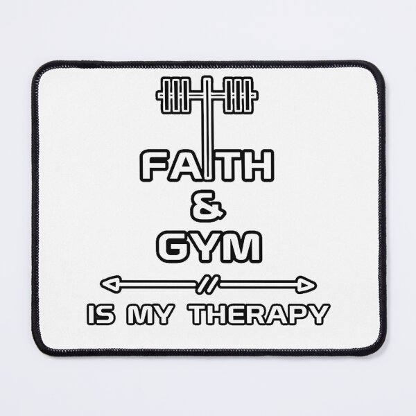Item preview, Faith And Gym Is My Therapy Christian Gym designed and sold by Bezuiden.