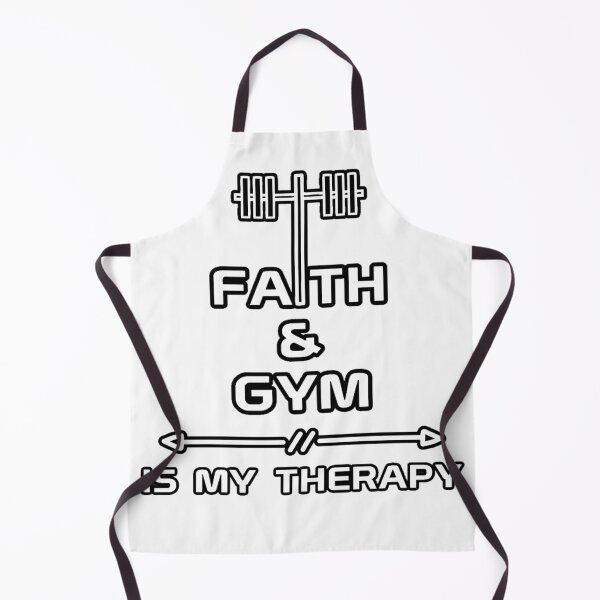 Item preview, Faith And Gym Is My Therapy Christian Gym designed and sold by Bezuiden.