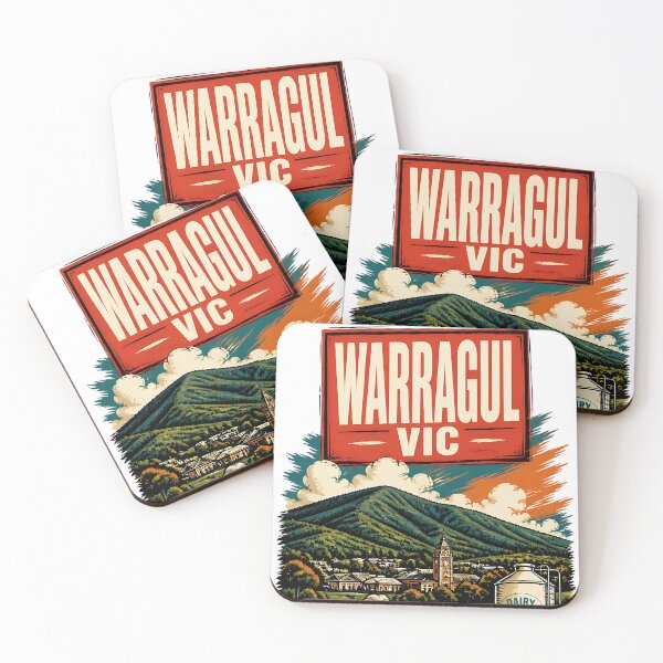 Item preview, Warragul Victoria Australia Vintage Travel Poster designed and sold by TravelersGems.