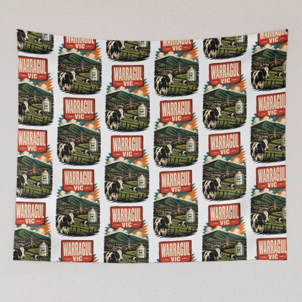 Item preview, Warragul Victoria Australia Vintage Travel Poster designed and sold by TravelersGems.