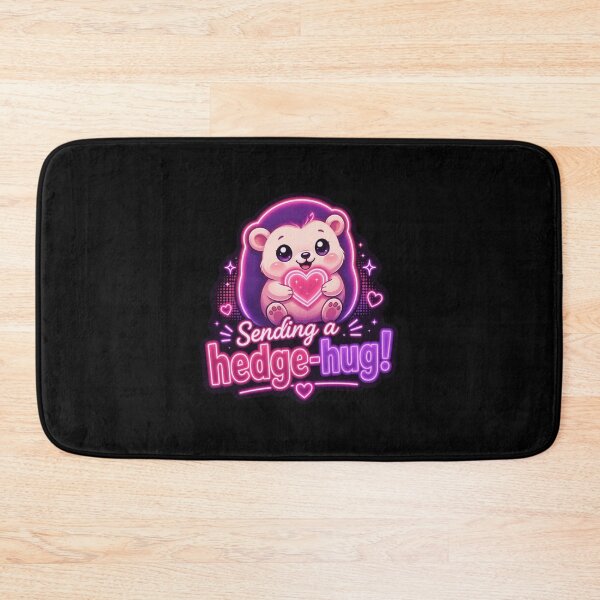 Artikelvorschau, Hedge‑Hug Hedgehog – Neon-Wortspiel-Aufkleber entworfen und verkauft von Cerys-GS.