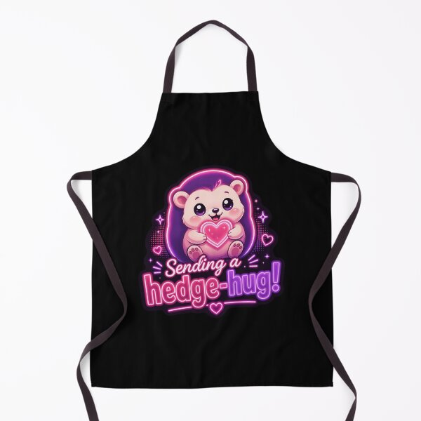 Item preview, Hedge‑Hug Hedgehog – Neon Pun Sticker designed and sold by Cerys-GS.