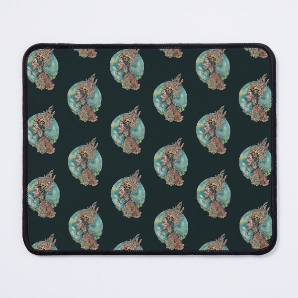 Item preview, Earth Element Goddess Witch Green Witchcraft Zodiac Art designed and sold by esmavart.