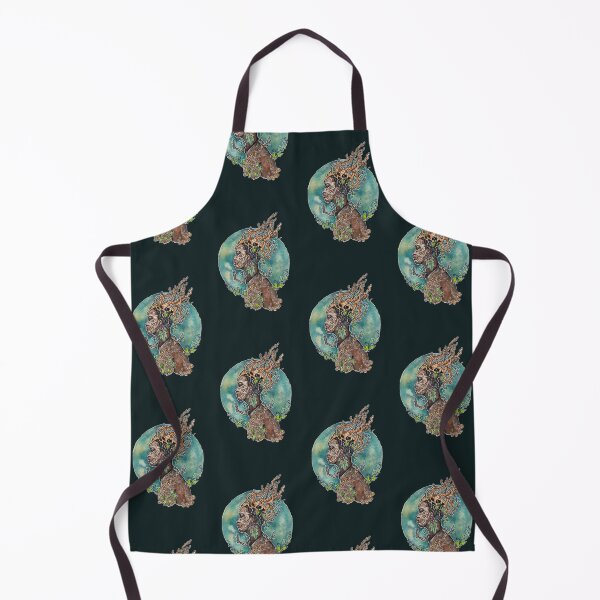 Item preview, Earth Element Goddess Witch Green Witchcraft Zodiac Art designed and sold by esmavart.