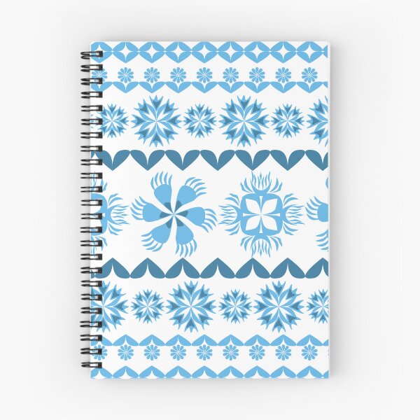 Item preview, Blue Ornamental Floral Tile Border Seamless Pattern with Geometric Folk Art Design designed and sold by Ei-Ei.