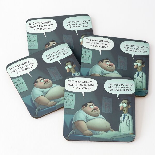 Item preview, If I Need Surgery Semi-Colon Poster designed and sold by gooeybanana.