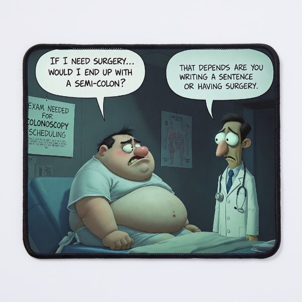 Item preview, If I Need Surgery Semi-Colon Poster designed and sold by gooeybanana.