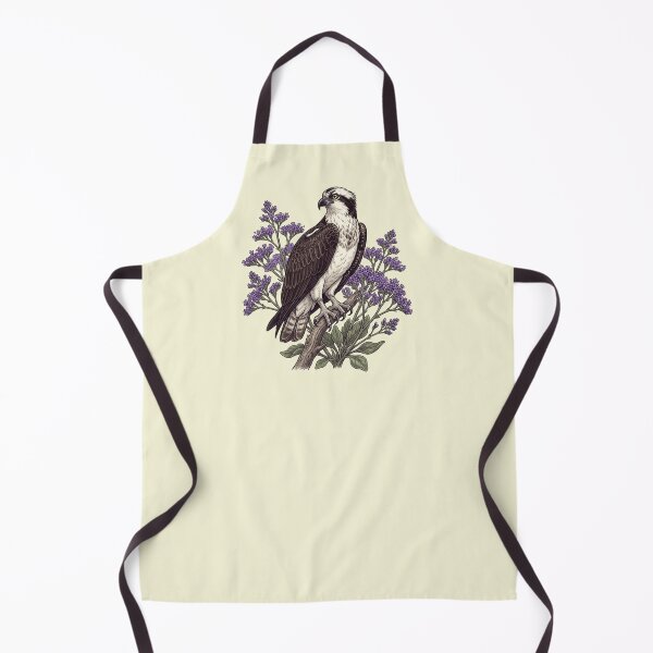 Item preview, Lavender Floral Osprey Coastal Wildlife Design designed and sold by BirdsnStuff.