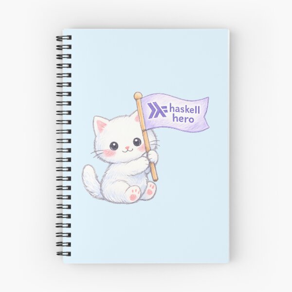 Item preview, Haskell Hero Kawaii Kitten for Functional Programmers designed and sold by Nerd Romance Café.