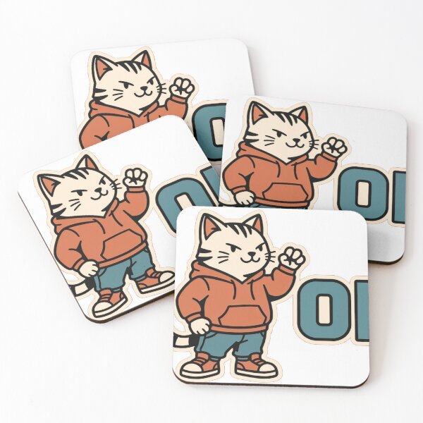 Item preview, Oi Cool Street Cat In Hoodie designed and sold by a575642903.
