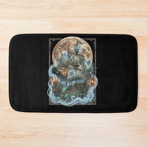 Item preview, Ghost Pirate Ship Moonlit Sea designed and sold by Roy & Tiffany.