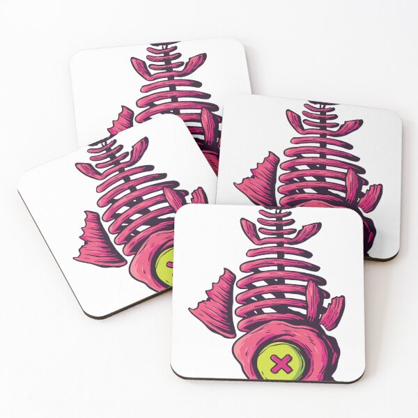 Item preview, Pink Button-Eyed Fish Skeleton designed and sold by ndesigne.
