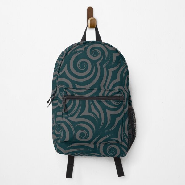 Item preview, Dark Teal Tribal Swirl Wave Pattern designed and sold by Jyoti Digital Artist.