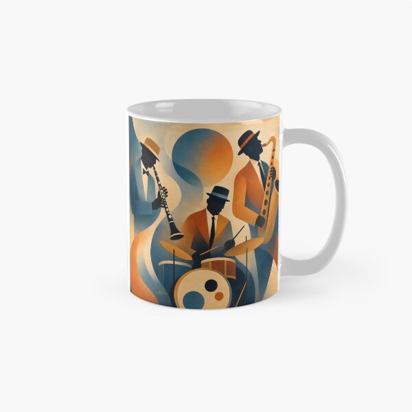 Item preview, Mid Century Feel The Flow Jazz Trio Art designed and sold by Lee Hiller Designs.