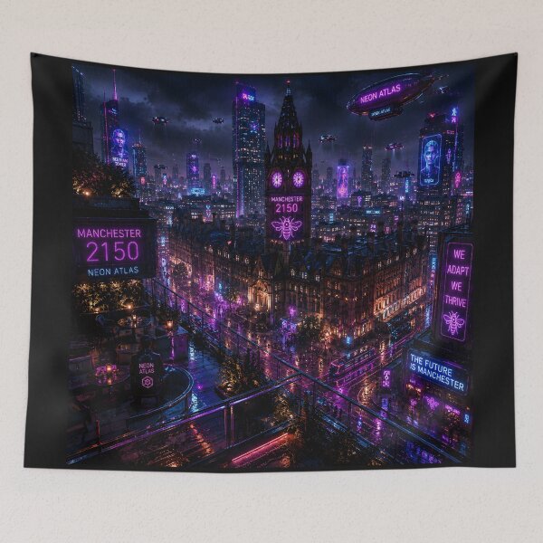 Item preview, Manchester 2150 | Cyberpunk Sci Fi | Neon Atlas designed and sold by NSAstore.