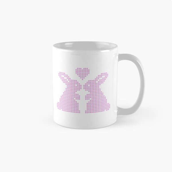 Item preview, Cute Pink Pixel Art Bunnies in Love with Heart designed and sold by soupmakes.