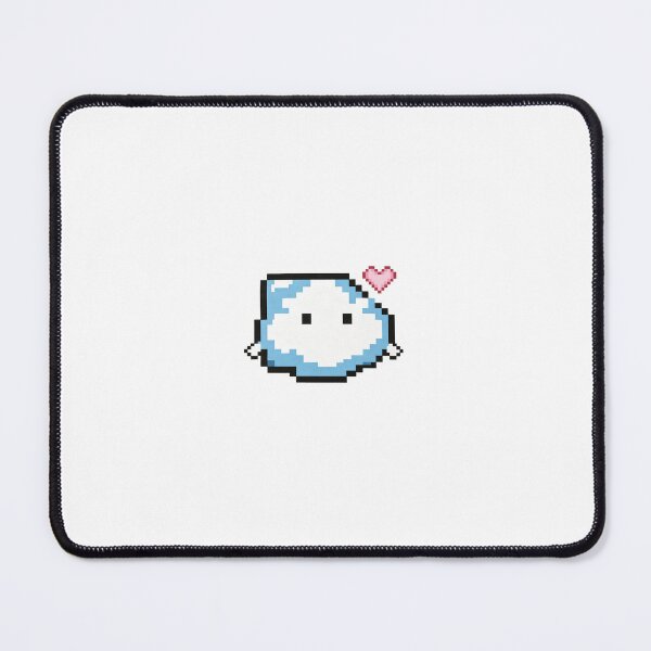 Item preview, Cute Pixel Blue Blob With Pink Heart designed and sold by a575642903.