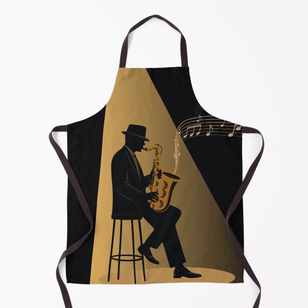 Item preview, Jazz Saxophonist Silhouette | Vintage Jazz Club Illustration | Retro Music Performance Art | Minimalist Music Design designed and sold by Studio pod Burom.