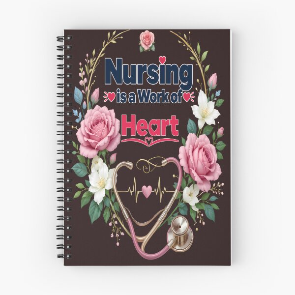 Item preview, Nurse T-Shirt | Nursing Shirt | Floral Nurse Shirt | Nursing is a Work of Heart designed and sold by DigiArt8Design.