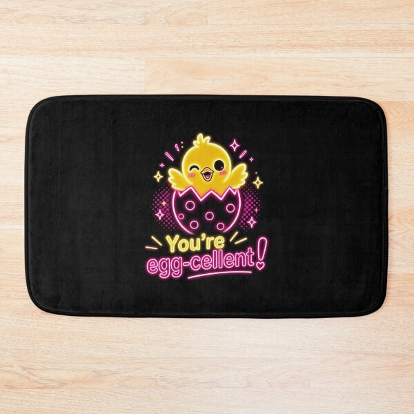Item preview, Egg‑cellent Chick – Neon Pun Sticker designed and sold by Cerys-GS.