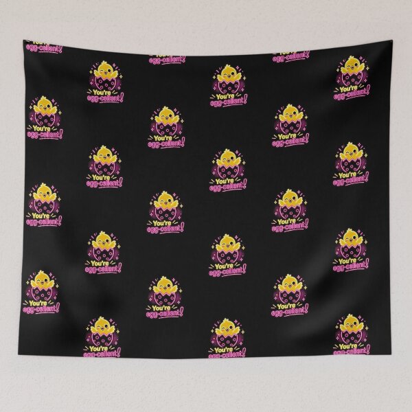 Item preview, Egg‑cellent Chick – Neon Pun Sticker designed and sold by Cerys-GS.