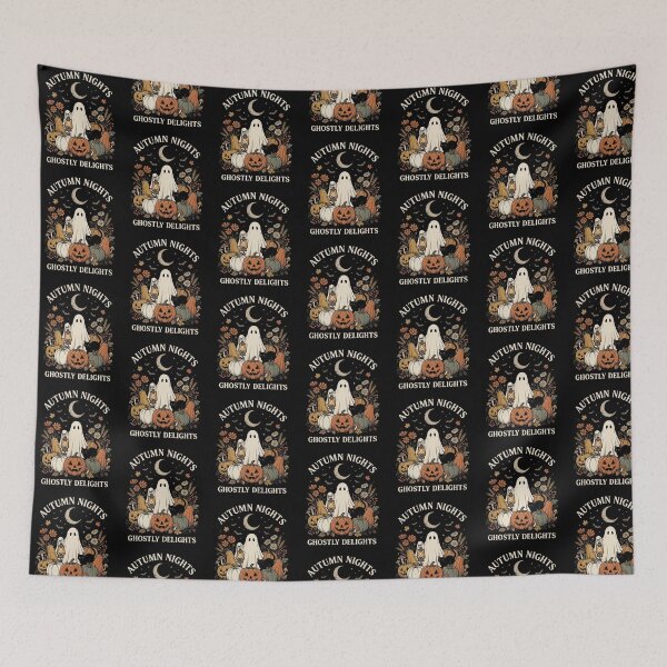 Item preview, Autumn Nights Ghostly Delights Moon designed and sold by Roy & Tiffany.