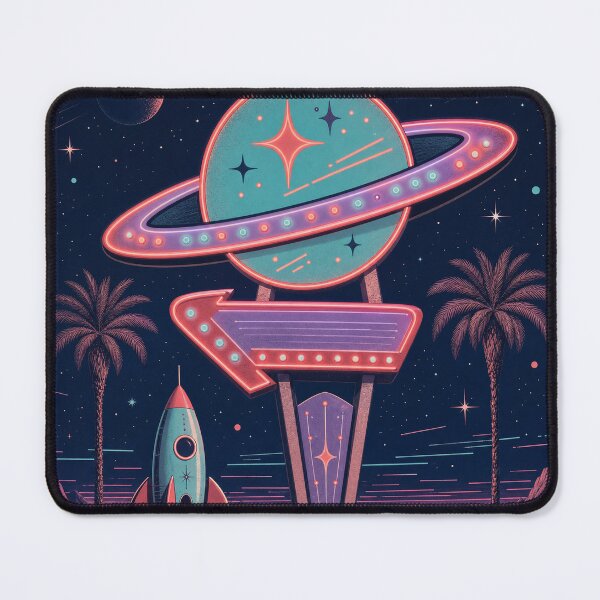 Item preview, Retro Cosmic Roadside Motel designed and sold by PixelToPress.