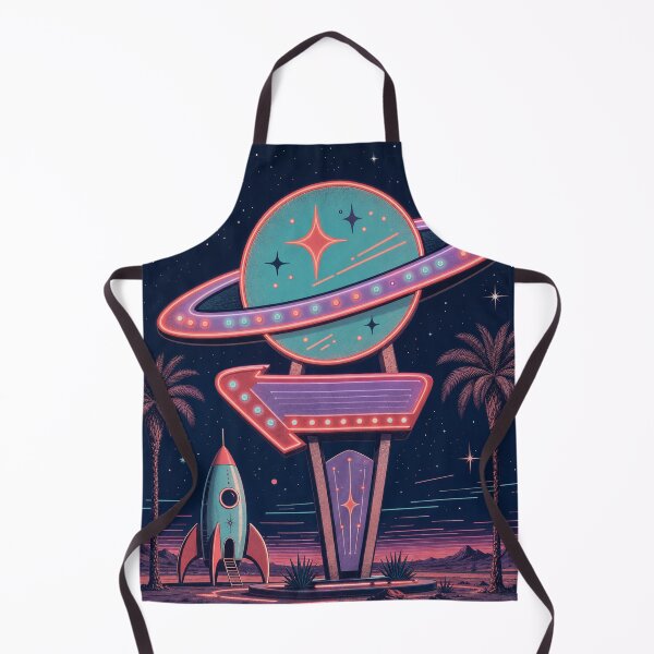 Item preview, Retro Cosmic Roadside Motel designed and sold by PixelToPress.