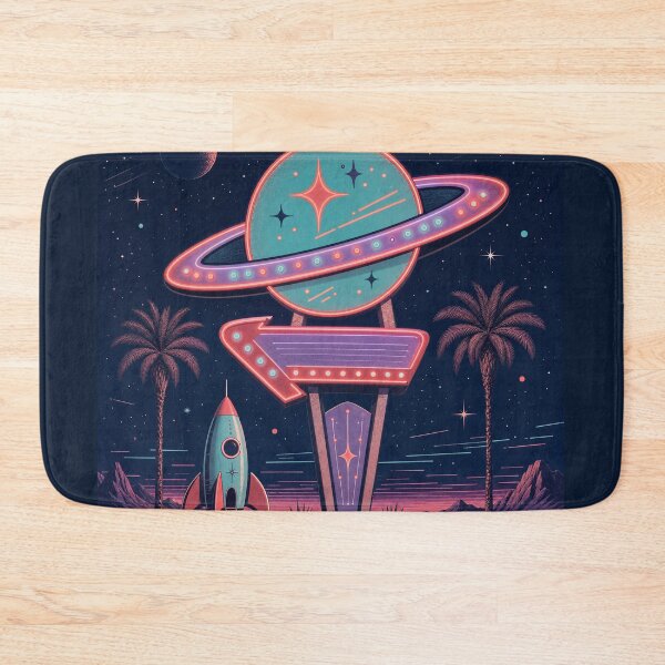 Item preview, Retro Cosmic Roadside Motel designed and sold by PixelToPress.
